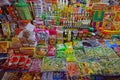 Various Local Products sold in a stall in Chowrasta Market Penang