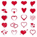 various love icon set