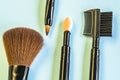 Various Makeup Brushes Royalty Free Stock Photo