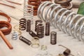 Various metal springs Royalty Free Stock Photo