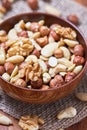 Various mixed nuts Royalty Free Stock Photo