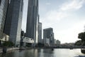 Modern buildings with futuristic design in Singapore