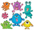 Various monsters theme set 1 Royalty Free Stock Photo