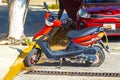Various motorcycles mopeds and scooters Mexico Royalty Free Stock Photo