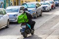 Various motorcycles mopeds and scooters Mexico Royalty Free Stock Photo