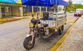 Various motorcycles mopeds and scooters Mexico Royalty Free Stock Photo