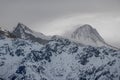 Fog Layered Himalayan Mountains Royalty Free Stock Photo