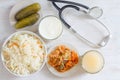 Various of naturally fermented probiotic foods