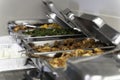 Various Nigerian Dishes on Buffet at party Royalty Free Stock Photo