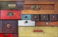 Various old drawers - in utter secrecy