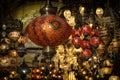 Various old lamps on the Grand Bazaar Royalty Free Stock Photo