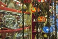 Various old lamps on the Grand Bazaar in Istanbul Royalty Free Stock Photo