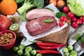 Various Paleo diet products Royalty Free Stock Photo