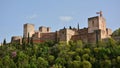 Various panoramic views of the Alhambra in Granada