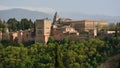 Various panoramic views of the Alhambra in Granada Royalty Free Stock Photo