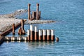 Various panoramic views of the piers, terminal and coastline of the Port of Vostocnyy, Russia.