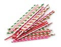 Various paper straws.