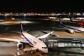 Various Passenger Jets During Flight Preparation at Haneda Airport