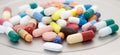 Various pharmaceuticals Royalty Free Stock Photo