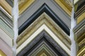 Various picture frames samples Royalty Free Stock Photo