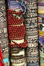 Various pieces of bracelets