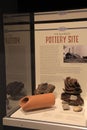Various pieces of pottery excavated from Hilfinger site,State Museum,Albany,2016