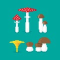 Various pixel Mushroom