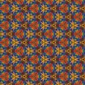 Various polygons are combined to form close to the circular form and spread out in radial form.