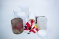 Various prescription medicines on table Royalty Free Stock Photo
