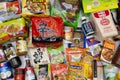 Various products from Asian grocery