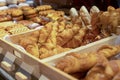 various products displayed in bakery Royalty Free Stock Photo