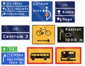Various Road signs used in Sweden Royalty Free Stock Photo