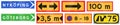 Various Road signs used in Sweden Royalty Free Stock Photo