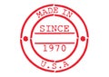 Various Rubber Stamp Made in USA