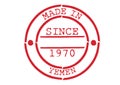 Various Rubber Stamp Made in Yemen