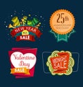 Various sale event tittle Royalty Free Stock Photo