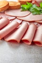 Various sausage slices