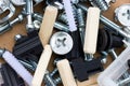 Various Bolt And Cleat. Royalty Free Stock Photo