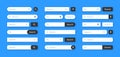Various search bar templates. Internet browser engine with search box, address bar and text field. UI design, website Royalty Free Stock Photo