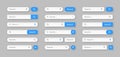 Various search bar templates. Internet browser engine with search box, address bar and text field. UI design, website Royalty Free Stock Photo