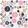 Various sewing button Royalty Free Stock Photo