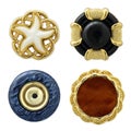Various sewing buttons isolated Royalty Free Stock Photo