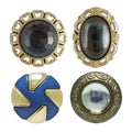 Various sewing buttons isolated on white Royalty Free Stock Photo
