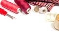 Various sewing supplies Royalty Free Stock Photo