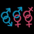 Various sexual orientations icons