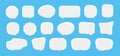 Various shapes of speech and thought bubbles. Chat icon set vector Royalty Free Stock Photo