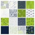 Various simple patterns and textures