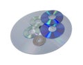 Various size and formats of disks Royalty Free Stock Photo