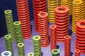 The various size industrial coil spring