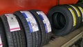 various size and pattern of vehical tyres